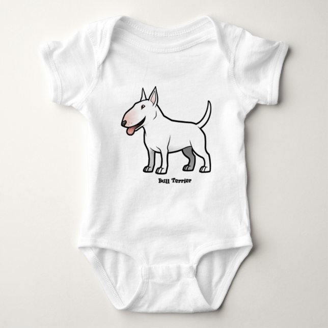Bull Terrier Baby Bodysuit (Front)