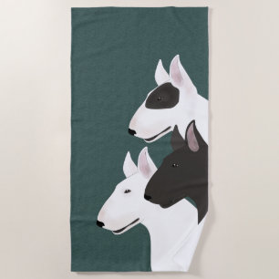 Bull Terrier Beach Towel