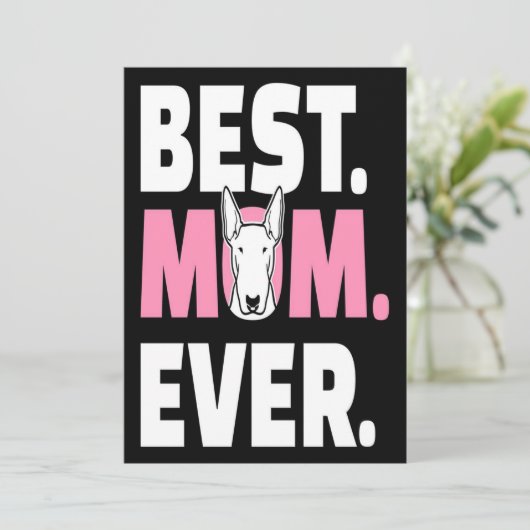 Bull terrier |bull terrier mom |Dog,pet lover gift (Standing Front)