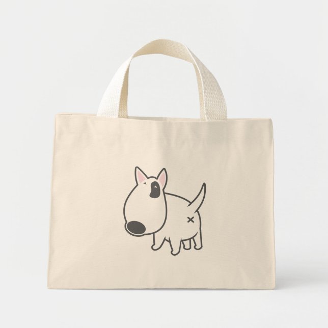Bull Terrier - bully_illu_bruno_3c Mini Tote Bag (Front)