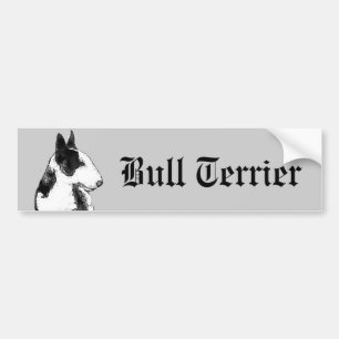 Bull terrier bumper sticker