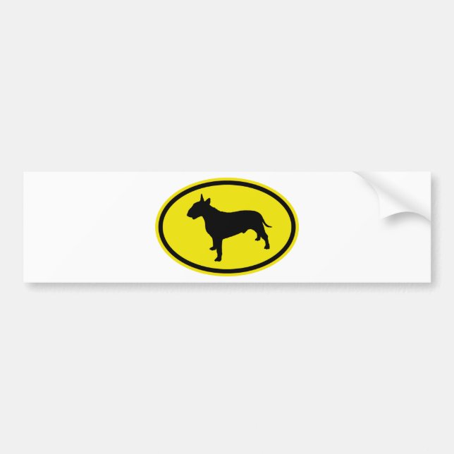 Bull Terrier Bumper Sticker (Front)