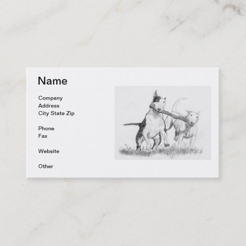 Bull Terrier Business Cards