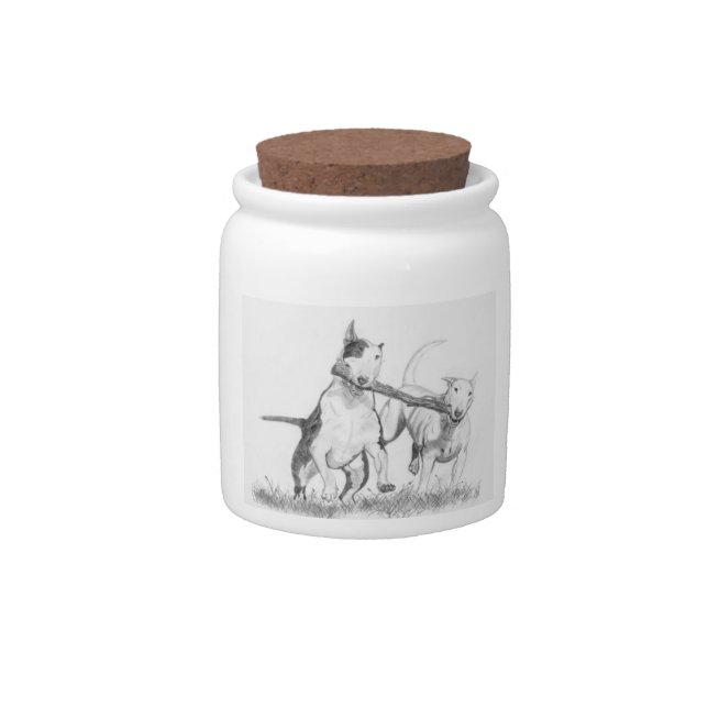 Bull Terrier Candy Jar (Front)