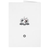 Bull Terrier Cartoon Card "Surprise" (Back)