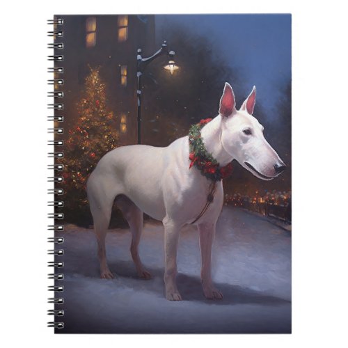 Bull Terrier Christmas Festive Season Notebook