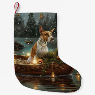 Bull Terrier Christmas Festive Voyage Small Christmas Stocking