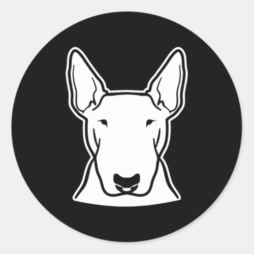 Bull Terrier Classic Round Sticker