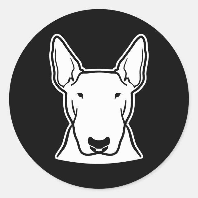 Bull Terrier Classic Round Sticker (Front)