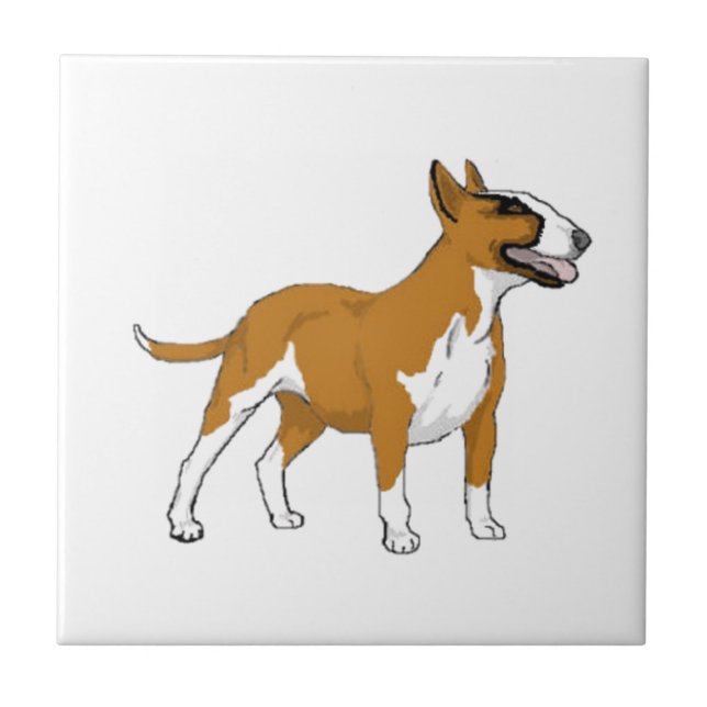 Bull Terrier -- Colored Tile (Front)