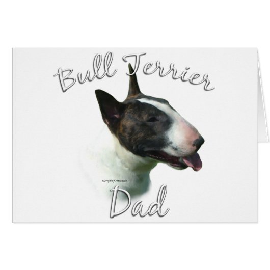 Bull Terrier Dad 2 Cards (Front Horizontal)