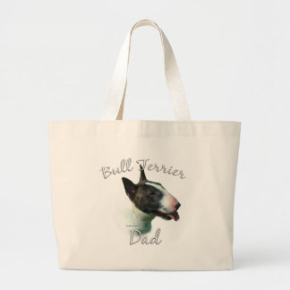 Bull Terrier Dad 2 Large Tote Bag