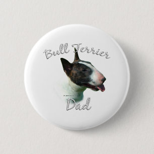 Bull Terrier Dad 2 Pinback Button