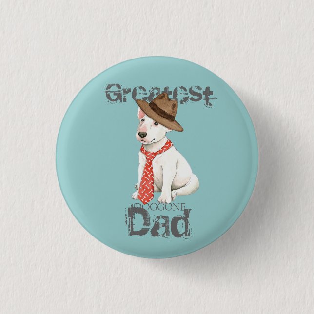 Bull Terrier Dad Button (Front)