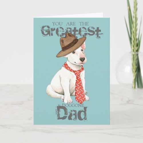 Bull Terrier Dad Card