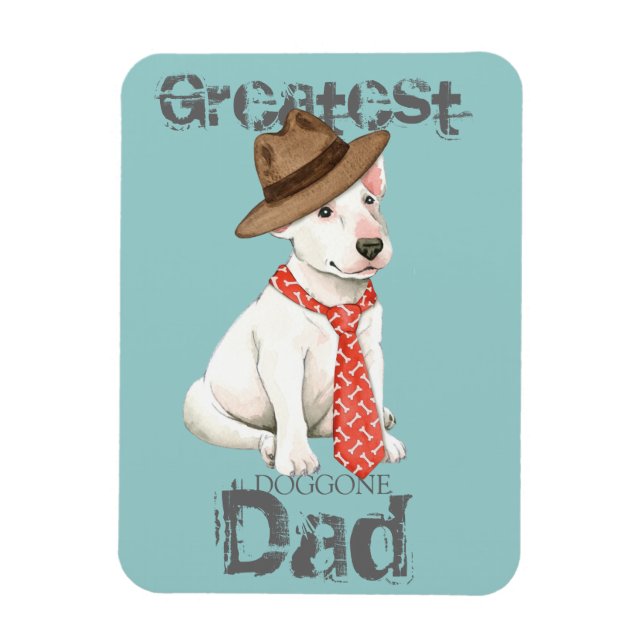 Bull Terrier Dad Magnet (Vertical)
