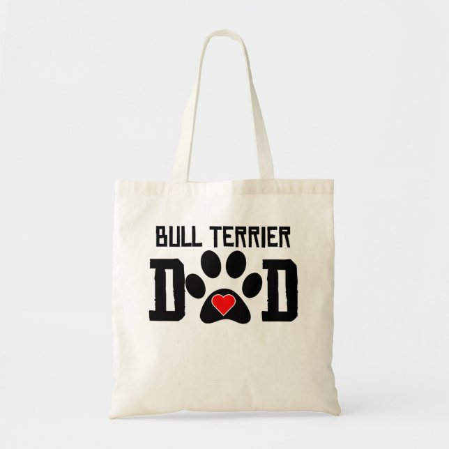 Bull Terrier Dad Tote Bag (Front)