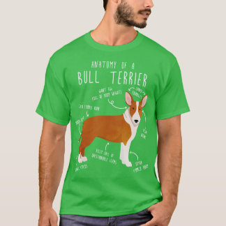 Bull Terrier Dog Anatomy 2 T-Shirt