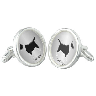 Bull Terrier Dog Design Cufflinks
