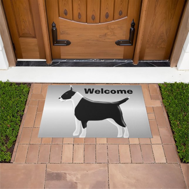 Bull Terrier Dog Design Doormat (Outdoor)