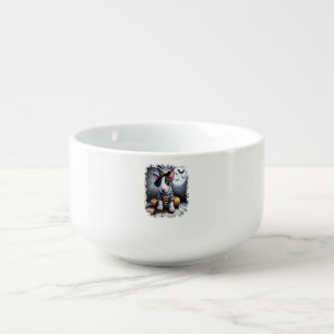 Bull Terrier Dog Halloween Soup Mug