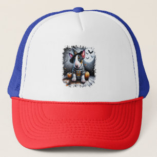 Bull Terrier Dog Halloween Trucker Hat