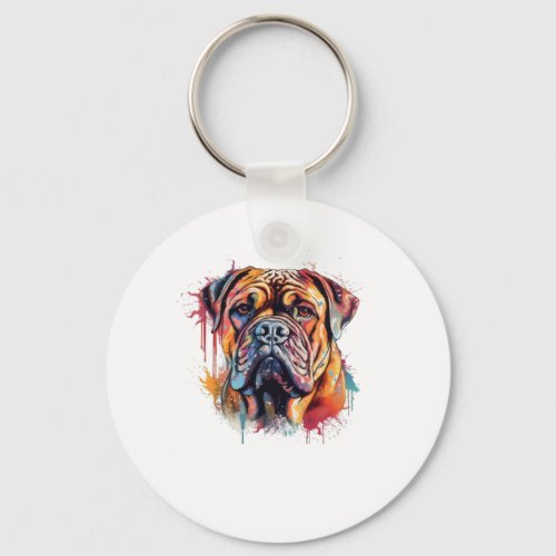 Bull terrier dog   keychain
