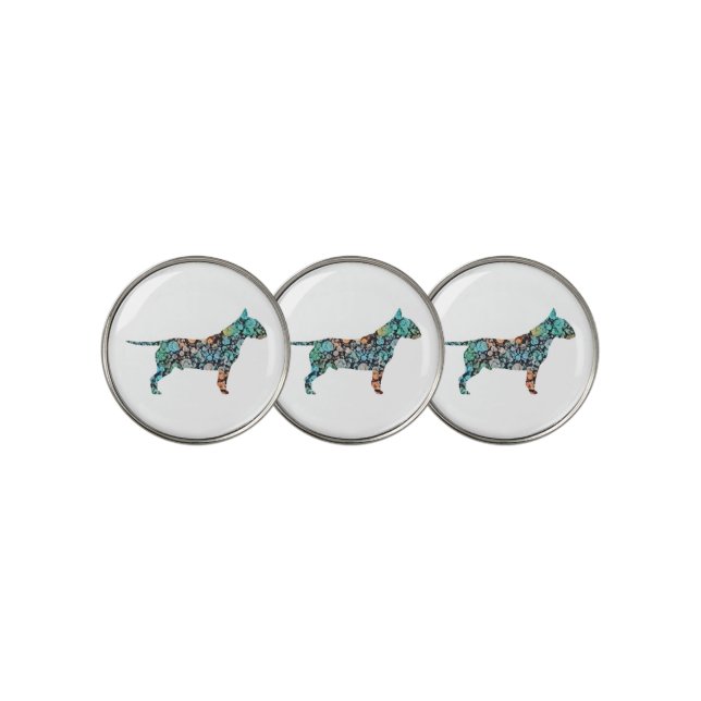 Bull Terrier Dog Lover Golf Ball Marker (3 Up)