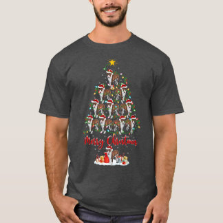 Bull Terrier Dog Matching Santa Bull Terrier Chris T-Shirt