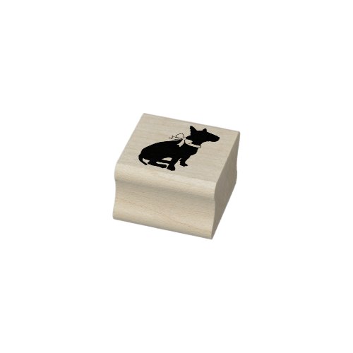Bull Terrier Dog Puppy Rubber Stamp