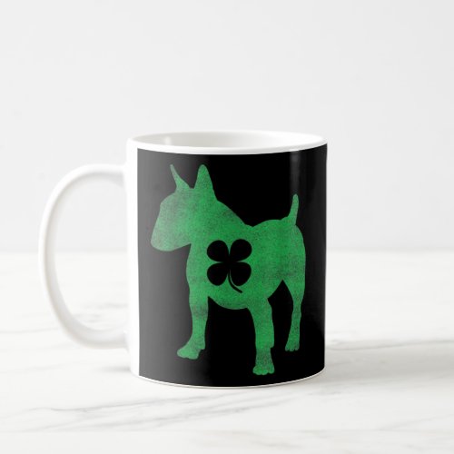 Bull Terrier Dog Shamrock St Patricks Day Saint Pa Coffee Mug
