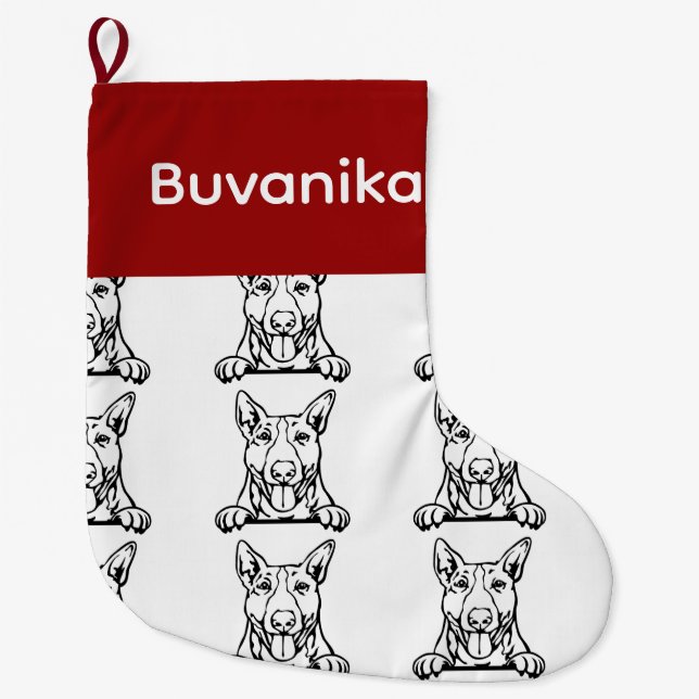Bull Terrier dog socks Customized dog Socks - Put  (Front)