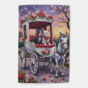 Bull Terrier Dog Valentine's Day Garden Flag