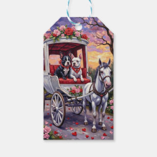 Bull Terrier Dog Valentine's Day Gift Tags