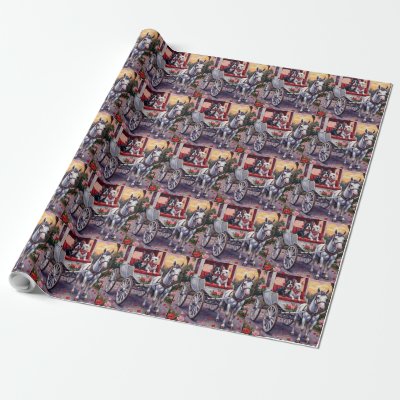 Bull Terrier Dog Valentine's Day Wrapping Paper