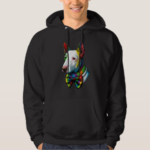 Bull Terrier Gay Pride LGBT Rainbow Flag Bull Terr Hoodie