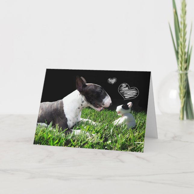 Bull Terrier Greeting Card (Front)