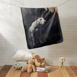 Bull Terrier Halloween Scary Baby Blanket