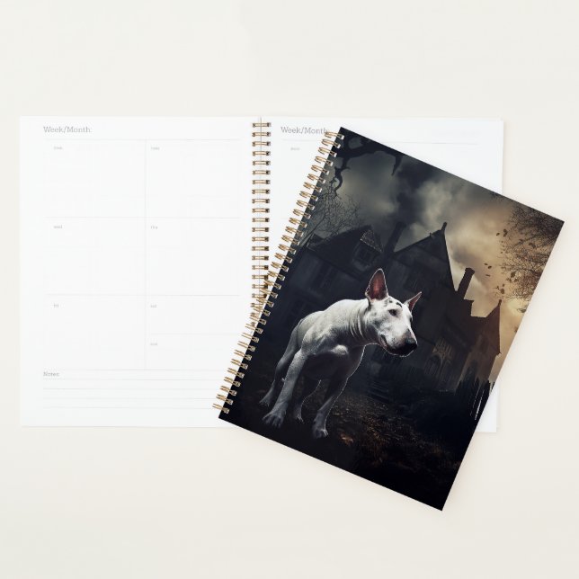 Bull Terrier Halloween Scary Planner (Display)