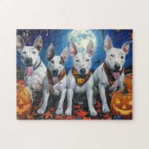 Bull Terrier Halloween Spooky Jigsaw Puzzle