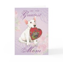 Bull Terrier Heart Mom Card