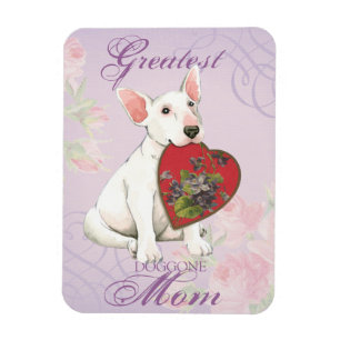 Bull Terrier Heart Mom Magnet