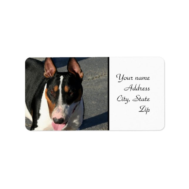 Bull Terrier Label (Front)