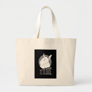 bull terrier large tote bag