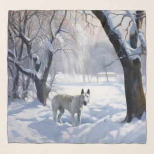 Bull Terrier Let It Snow Christmas Scarf