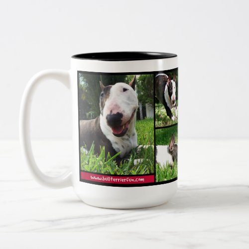 Bull Terrier Live Love Laugh photo mug