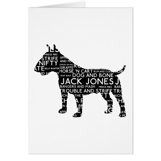 Bull Terrier London Slang Cockney (Front)