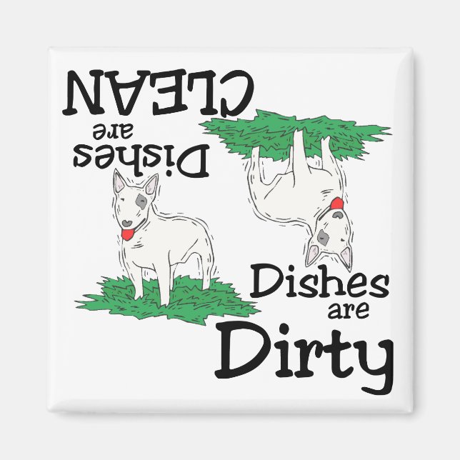 Bull Terrier Lovers Dishwasher Magnet (Front)