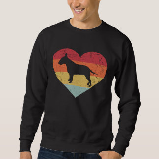Bull Terrier Men Women Bull Terrier Dog Heart Vin Sweatshirt