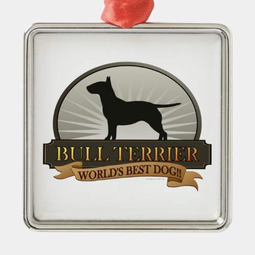 Bull Terrier Metal Ornament